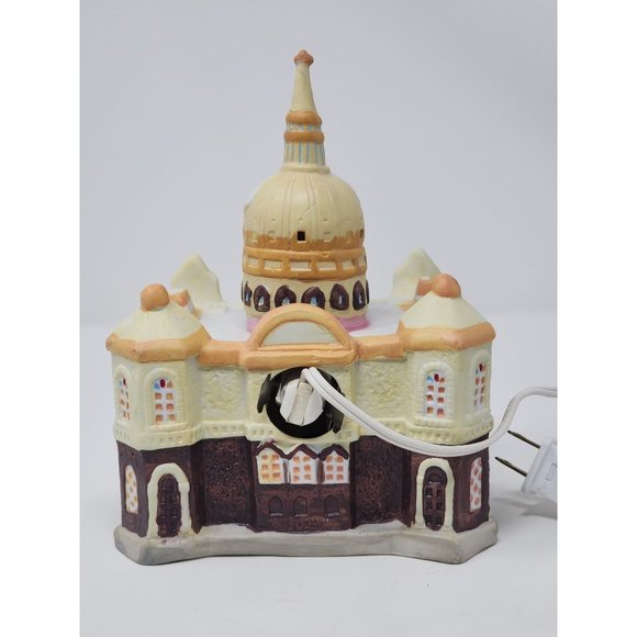 Vintage 1991 Saint‎ Peters Basilica Cathedral Christmas Music Box Giny Inc Lamp - Picture 4 of 10